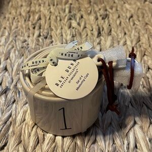 Rae Dunn Measuring Cup Set [Leather Handle Straps]